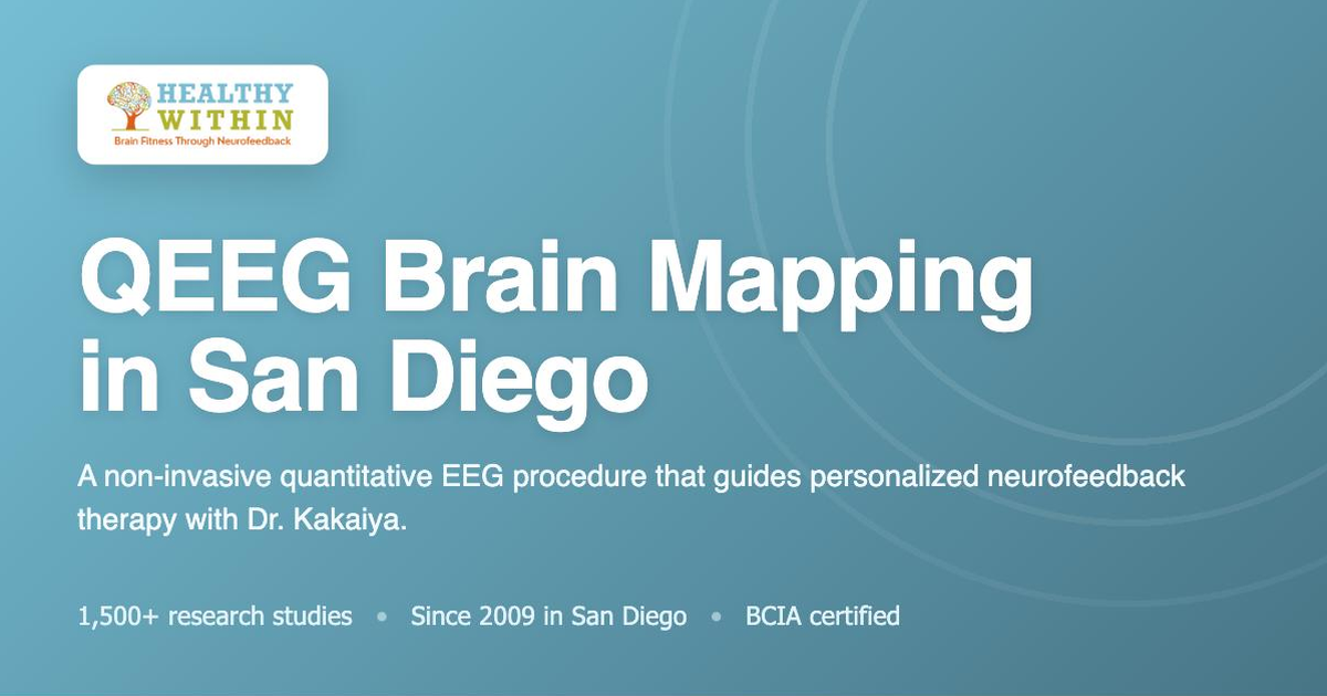 QEEG Brain Mapping in San Diego | Healthy Within